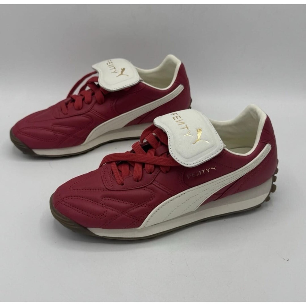 Puma Red and White Sneakers